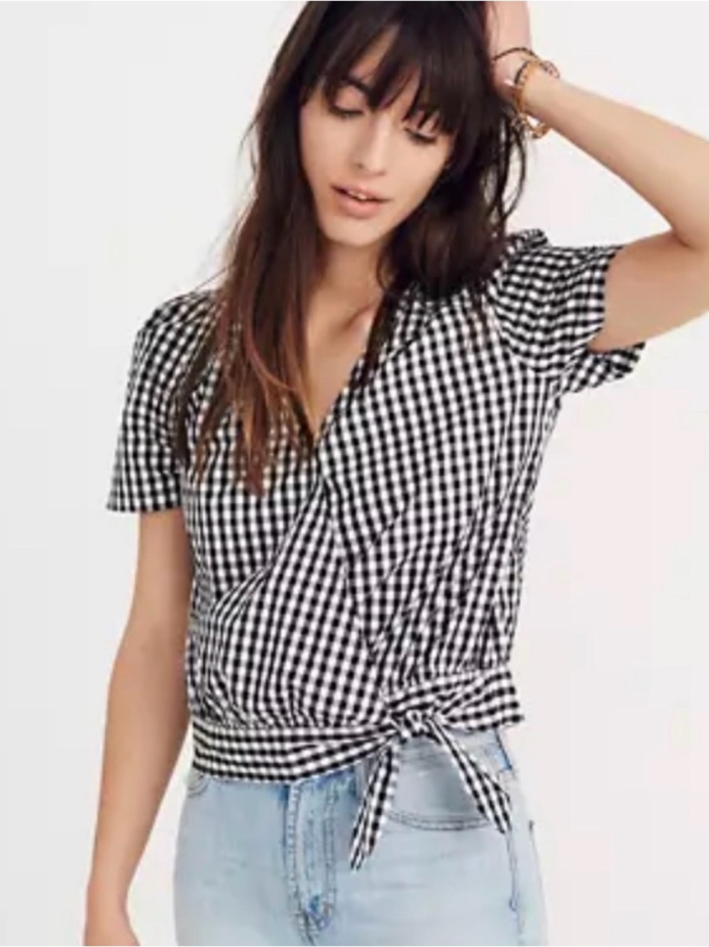 Madewell gingham top